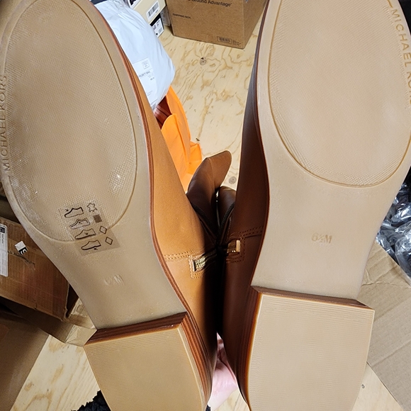 Michael Kors Brown Leather Over the Knee Boots - Picture 7 of 8